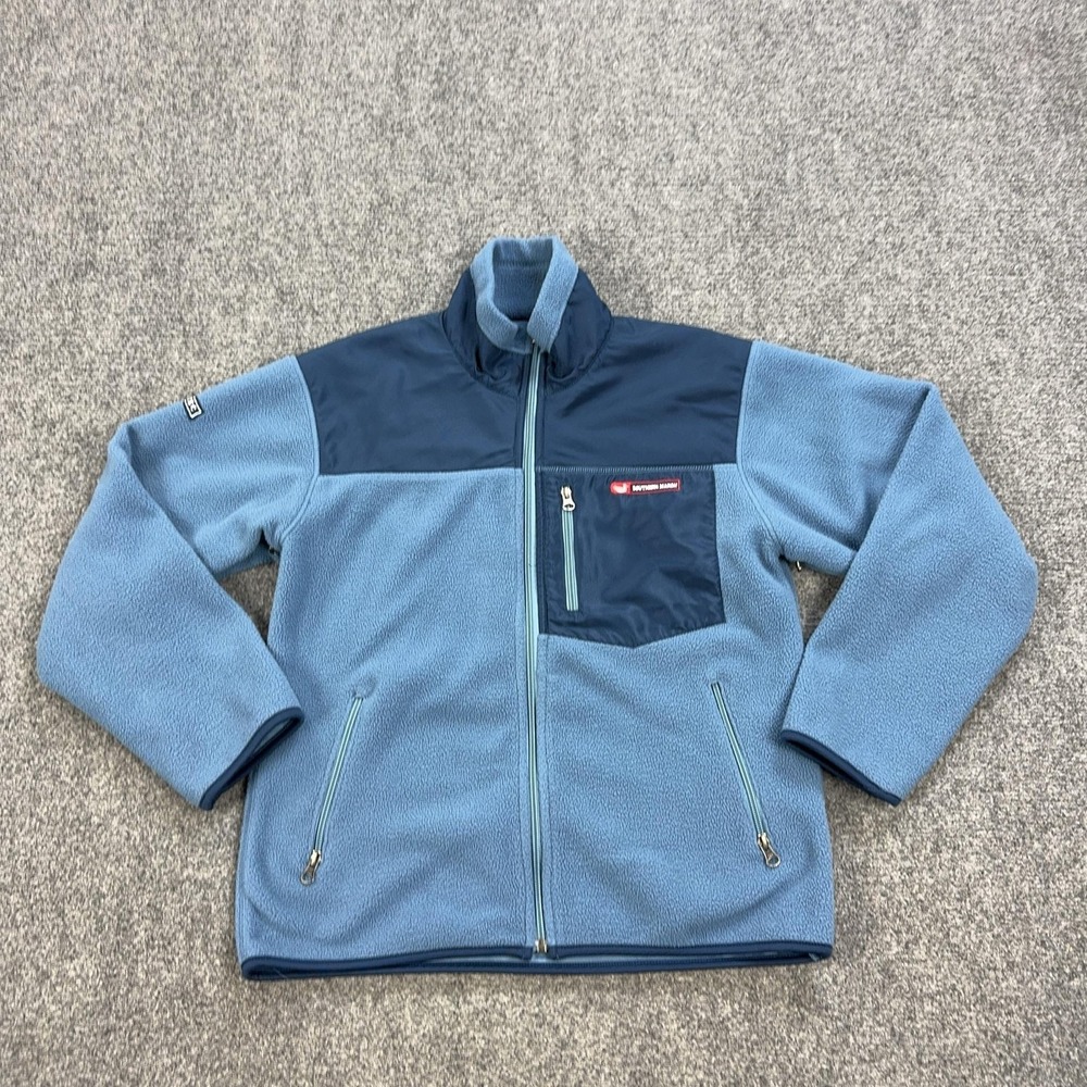 Southern Marsh FieldTec Jacket Mens XS Blue Fleece Full Zip Chest Pocket